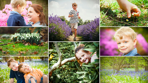 Collage of Spring images for a what to wear in spring blog