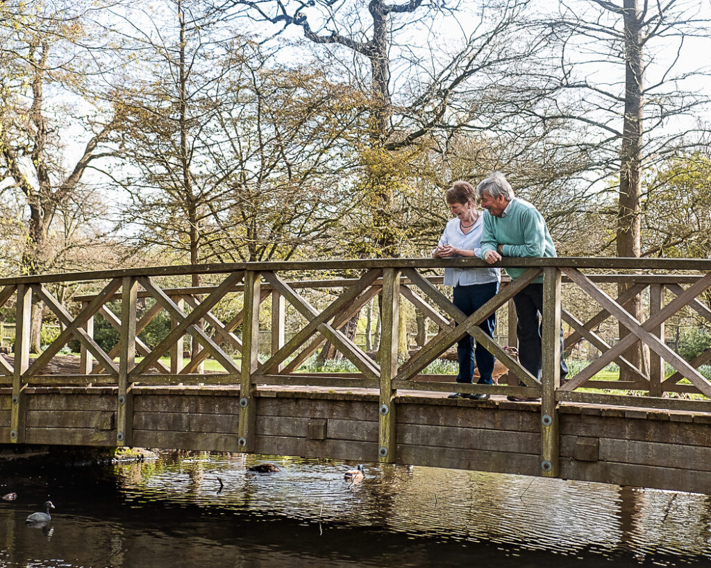 Special couple enjoying beautiful surroundings