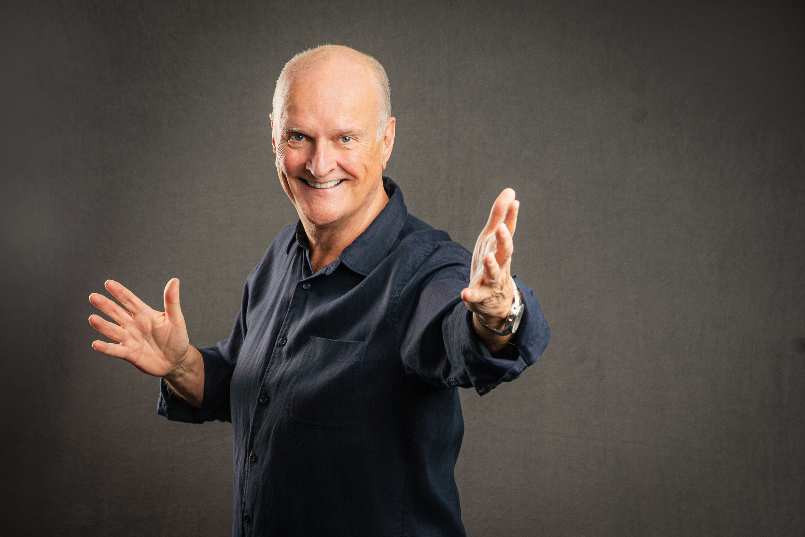 Voice artist performing in front of the camera