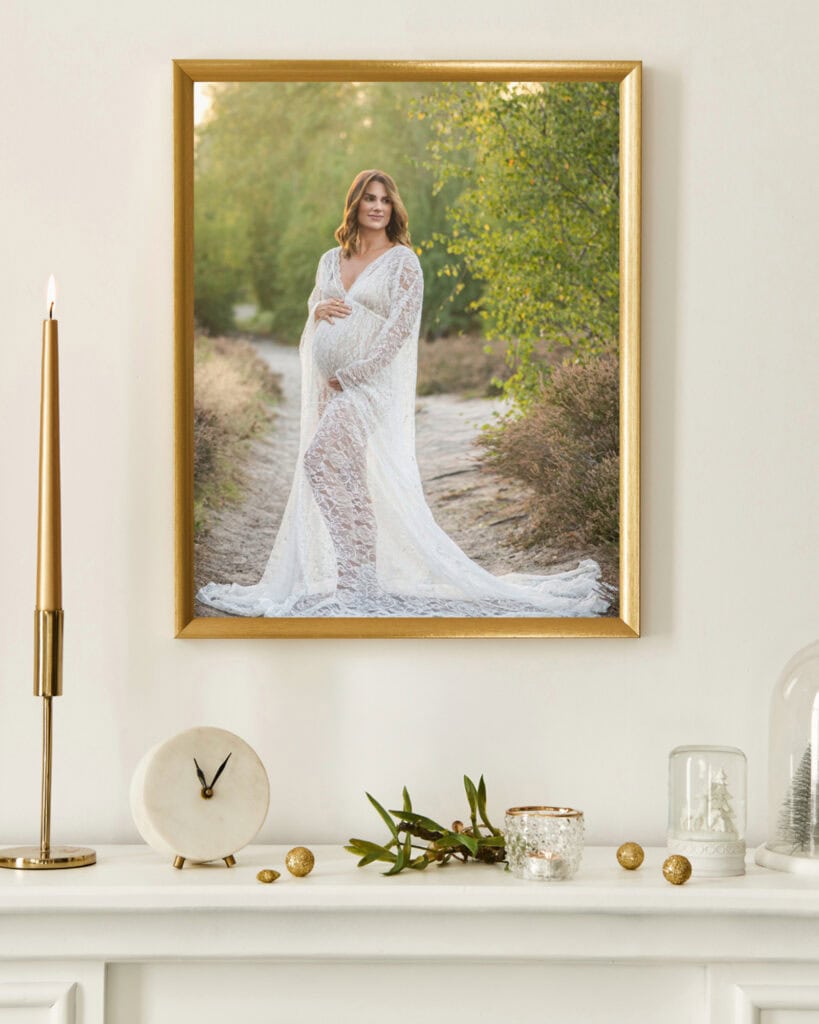An image of an outdoor maternity photoshoot